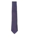 Canali Patterned Tie In Blue