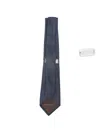 Canali Patterned Tie In Blue