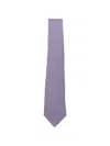 Canali Patterned Tie In Purple