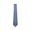 Canali Patterned Tie In Blue