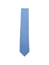 Canali Patterned Tie In Blue