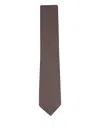 Canali Patterned Tie In Brown
