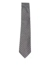 Canali Patterned Tie In Gray