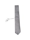 Canali Patterned Tie In Gray