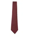 Canali Wool Tie In Brown