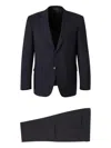 Canali Peak-lapel Double-breasted Suit In Blue