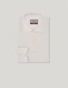 Canali Pink Cotton Twill Shirt With Mother Of Pearl Buttons In Pink