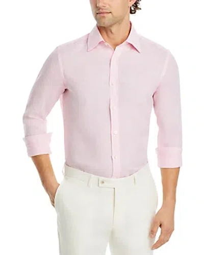 Canali Pink Linen Sport Shirt