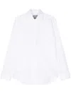 Canali Classic-collar Cotton Shirt In 白色