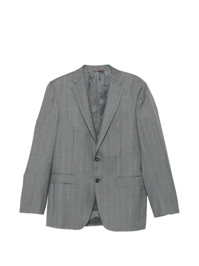 Canali Pinstripe Single-breasted Suit In Multi