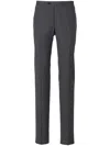 Canali Pinstriped Tailored Trousers In Grey