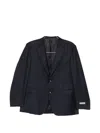 Canali Pinstripe-pattern Single-breasted Suit In Blue
