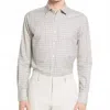 Canali Plaid Button-up Shirt In Light Gray In Multi