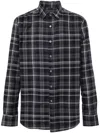 Canali Plaid-check Shirt In Grey