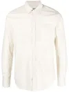Canali Plain Button-down Shirt In Nude