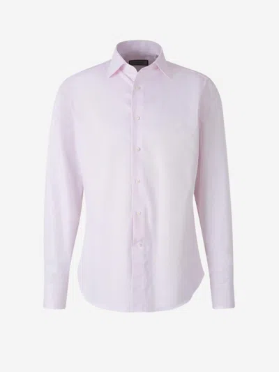 Canali Plain Cotton Shirt