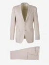 Canali Three-piece Suit In Beige