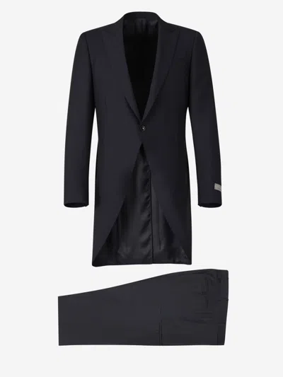 CANALI CANALI PLAIN WOOL SUIT