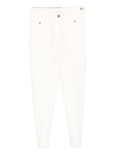 Canali Pleat-detailed Trousers In White