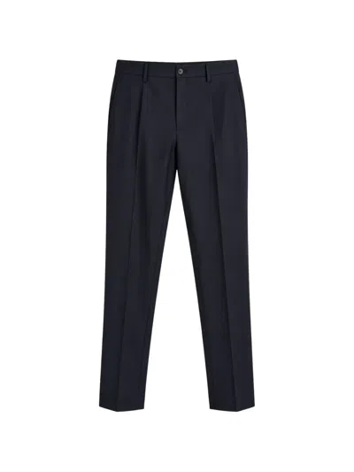Canali Pleated Tailored Trousers In Blue