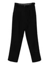 Canali Casual Pants With Belt Loops In Black