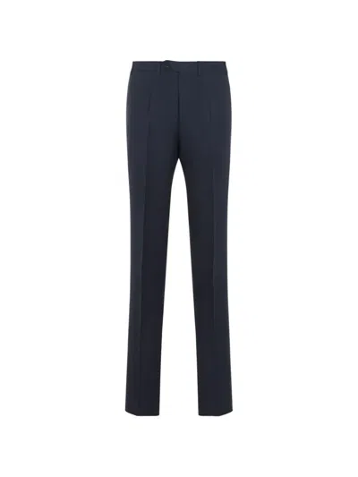 Canali Pleated Trousers In Blue