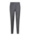 Canali Belt Loop Casual Pants In Gray
