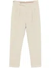 Canali Pleated Trousers In Neutrals