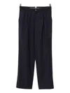 Canali Pleated Wool Trousers In Blue