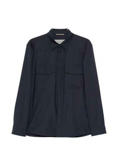 Canali Pocket Jacket In Blue