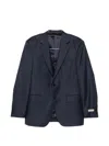 Canali Pocket Micro-check Suit In Blue