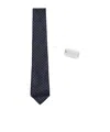 Canali Pointed Tie In Black