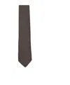 Canali Pointed Tie In Brown