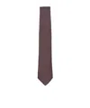 Canali Pointed Tie In Brown
