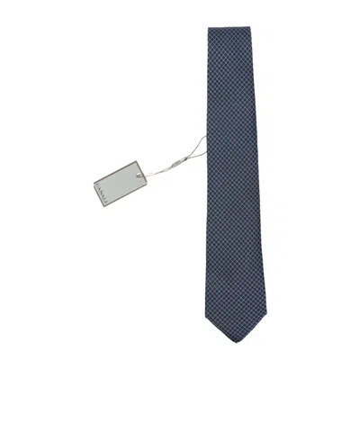 Canali Pointed Tie In Blue