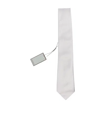 Canali Pointed Tie In White
