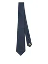 Canali Polka Dot-print Silk Tie In Blue