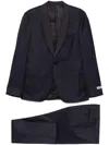 Canali Polka-dot Suits In Blue