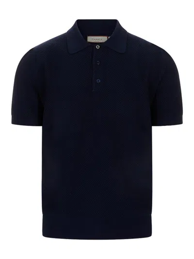 Canali Polo In Blue