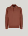 Canali Polo En Coton Marsala In Brown