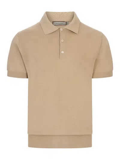 Canali Polo In Neutral
