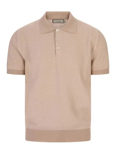 Canali Polo In Neutral
