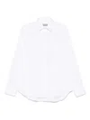 Canali Poplin Shirt In White