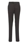 Canali Press-crease Trousers In Brown