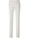 Canali Linen Tailored Trousers In 白色