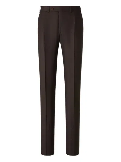 CANALI PRESSED-CREASE TROUSERS
