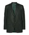 Canali Prince Of Wales-pattern Blazer In Black