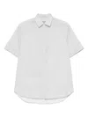 Canali Printed Shirt In Grey