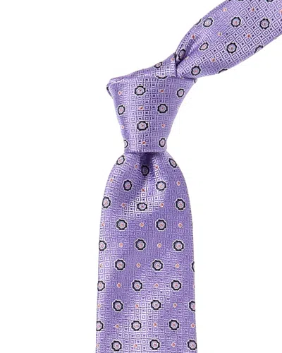 Canali Purple Silk Tie