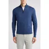Canali Quarter Zip Cashmere & Wool Blend Sweater